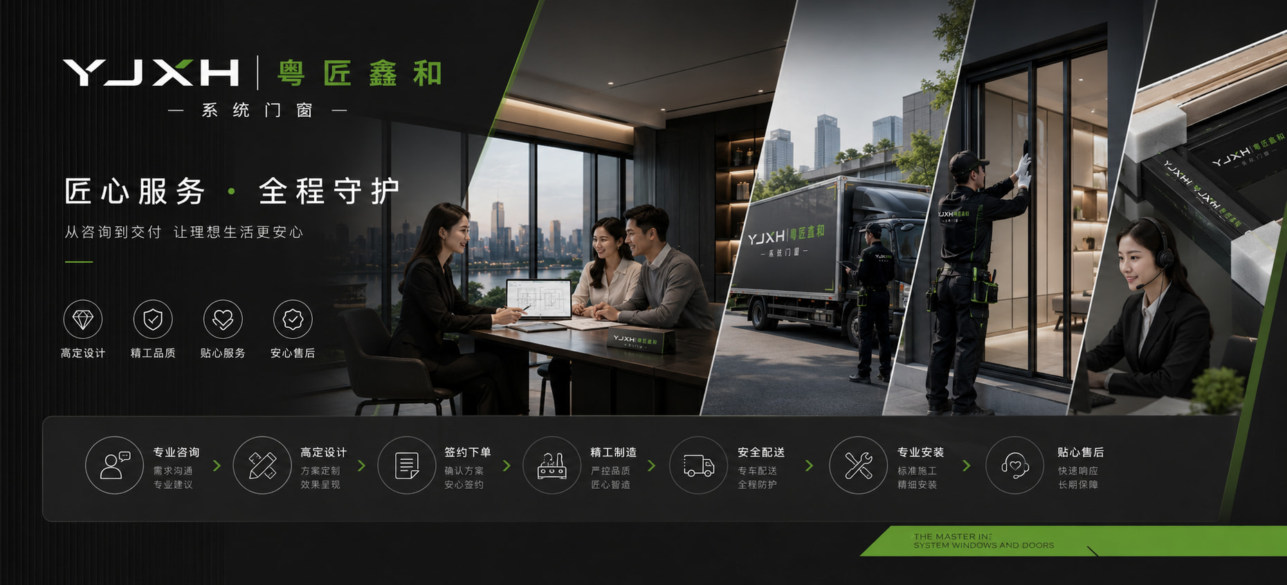 粤匠鑫和门窗服务与交付宣传